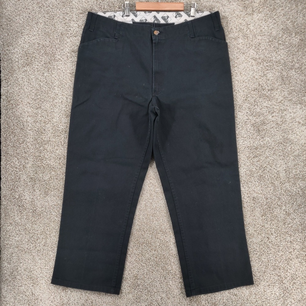 Vintage Ben Davis Pants Mens 42 Black Baggy Skater Workwear 90s Y2K Grunge